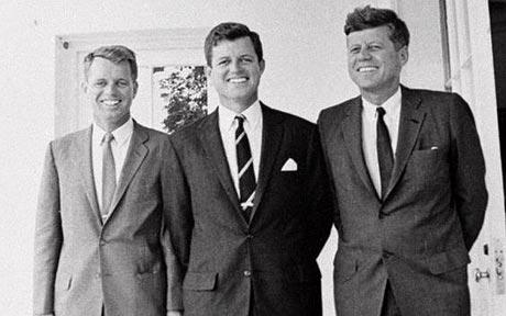 John F. Kennedy, Robert Kennedy and Ted Kennedy